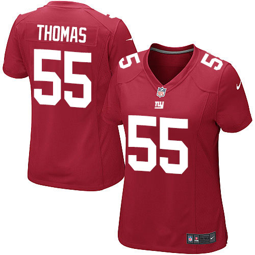 Women's Elite J.T. Thomas Nike Jersey Red Alternate - #55 NFL New York Giants